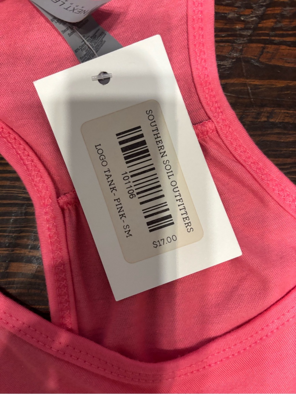 Women’s Pink Racerback Tank - Picture 4 of 6